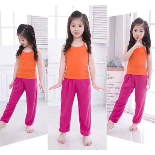 10 Colors Children Boys Girls Trousers Spring Summer Unisex Kids Lantern Harem Pants Full Cotton Full Length Toddler New