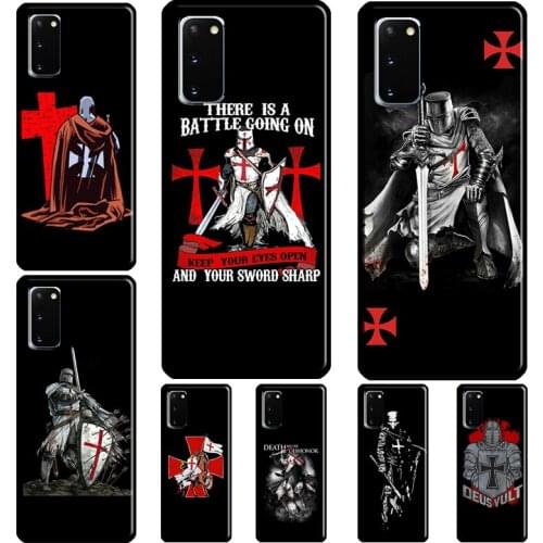 Christian Templar Knights warrior Phone Case For Samsung S10 Plus S20 FE S8 S9 S10e Note 9 Note 10 Note 20 Ultra S21 Ultra