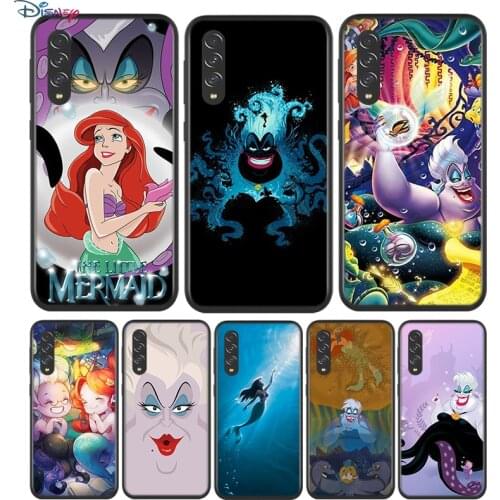 Black Soft Ursula The Little Mermaid For Samsung Galaxy A90 A80 A70 A70S A60 A50 A40 A30 A30S A20S A20E A10 A10E Phone Case