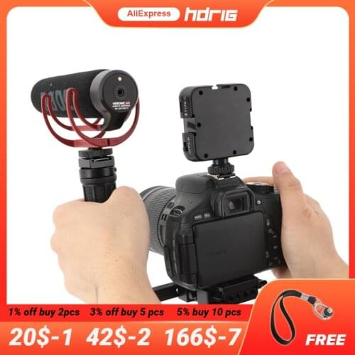 HDRiG Handy Camera Holder Rig With Rubber Handle Manfrotto QR Baseplate For Universal Dslr Cameras 577/ 501/ 504/ 701 Tripod