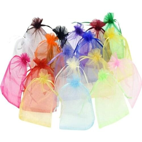 Cheap! 50pcs 30x40 35x50 25x35cm Organza Bag Organza Favor Bags Gift Bag Large Size Drawer Bags Shoes Storage For Home Favor 5Z