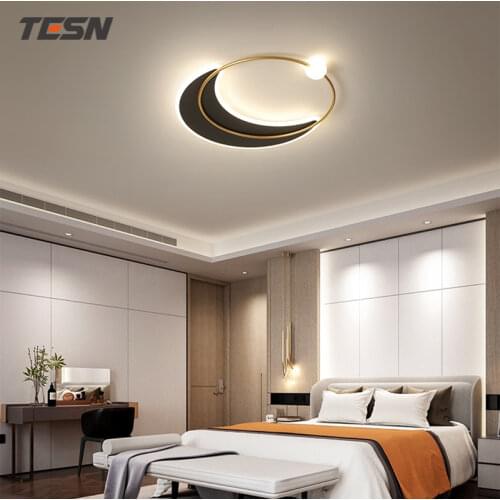 Nordic room lamp light luxury round simple modern ceiling lamp atmospheric home study net red creative bedroom lamps