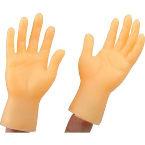 Funny Palm Shaped Mini Hands Creative Finger Cots Small Hand Tease Kitten Cats Massager Grooming Gloves Pet Supplies