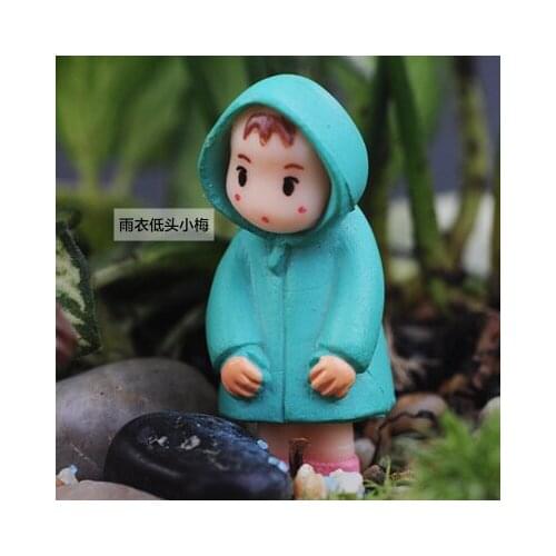 Sky city moss resin micro landscape decorations toy raincoat DIY lovely creative furnishing articles