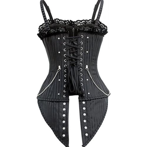 Womens New Zipper Buckle Shapewear Gothic Palace Shapewear Solid Color Best Waist Trainer Slimming Shaping Corset Bodysuit