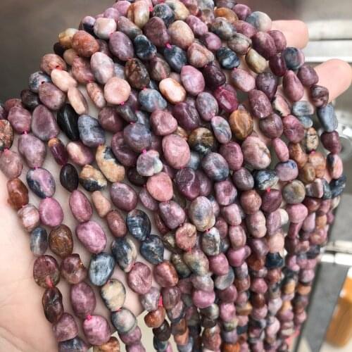 New Natural Stone Rubys Sapphires Beads Irregular Loose Spacer Beads for Jewelry Making DIY Necklace Bracelet Accessories 36cm