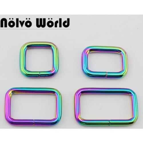 20mm 38mm Rainbow High quality round edge NEW lloy buckle,square buckle fasteners diy accessories DIY 5.0mm line