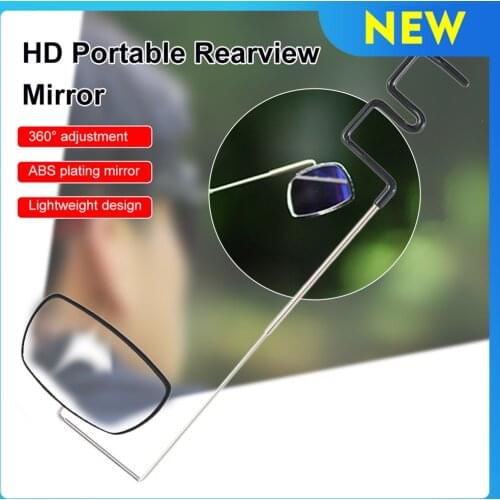 360° Adjustable Bike Helmet Rear View Mirror Cycling Rear View Mirror Universal Helmet Bicycle Mirror Mtb Road Bike Accessories