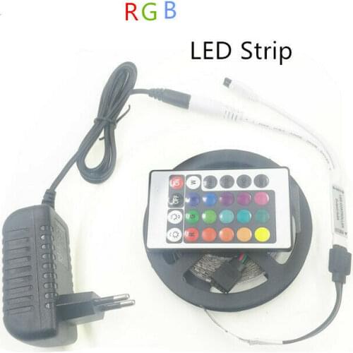 5M 10M15M LED Strip Light 3528 RGB SMD Flexible Ribbon RGB Stripe+controller+driver