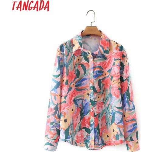 Tangada Womens Chiffon Blouses