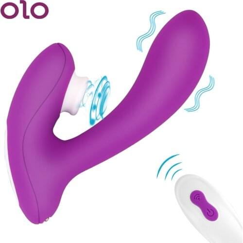 OLO Vagina Sucking Vibrator G Spot Dildo Vibrator Clitoris Stimulator Female Masturbation Oral Sex Suction Sex Toys for Women