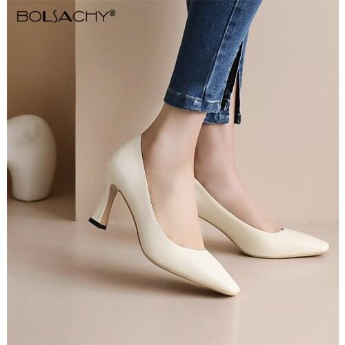 2021 New Shoes Classic Women Pumps Fashion Square toe Shallow mouth High Heels Women shoes size 34-43 Office Ladies high-heels
