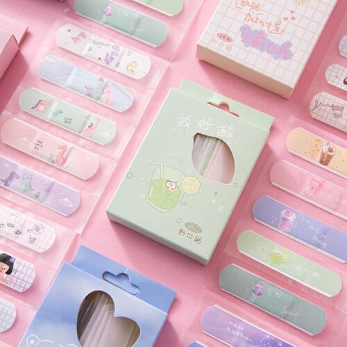 20PCS/BOX First Aid Cute Cartoon Band Adhesive Bandages Emergency Kit for Kids Children Plaster Survival Kit