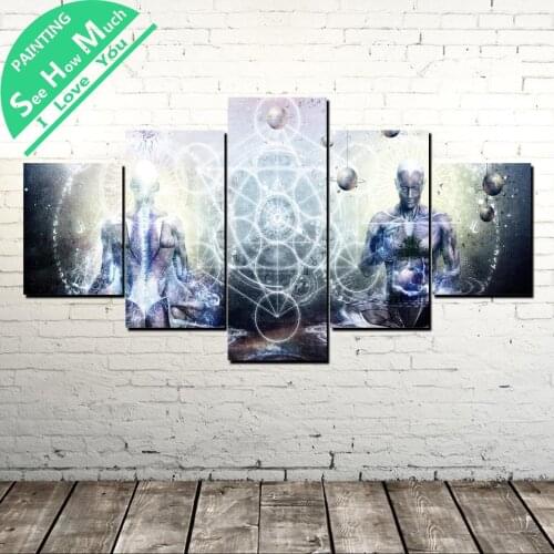 5 Piece Anatomy Human Body Wall Art Canvas Poster and Print Canvas Painting Decorative Picture Canvas Painting Home Decor