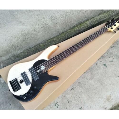 5-String Electric Bass Guitar with Taiji Pattern,Rosewood Fingerboard,Black Hardwares,Offer Customized