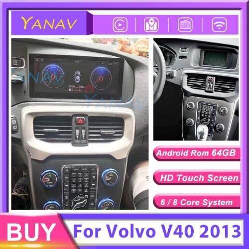 PX6 Android touch screen Car radio audio stereo receiver For Volvo V40 2013 Auto multimedia GPS navigation video player head uni