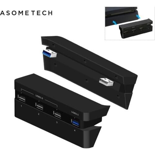 Wireless USB Hub For Sony PlayStation 4 Slim USB 3.0 Super Speed 4 Ports USB 2.0 Hub For PS4 Slim HUB USB Splitter Hab Adapter