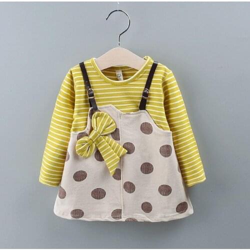 Girls Cute Dress 2019 Autumn Winter Clothes Bow Kids Toddler Baby Dress For Girl Princess Cotton Warm Christmas Dresses