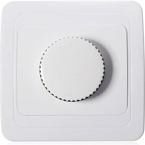 Wall Dimmer Rotary Filament Lamp Dimmer Switch 200V-250V for Dimmable Lamps Lighting Power Supply Accessories 19QE