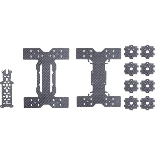 IFlight Mecan FPV Car DIY Frame Replacement Part for top plate/bottom plate/middle plate/motor side plate/screw pack/4pcs Wheels