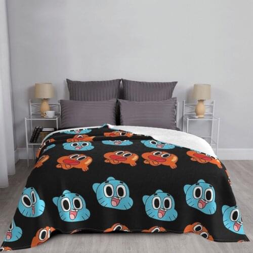 Darwin And Gumball Throw Blanket Baby Blankets Closing Satisfied Duvet Cover Twin Size Sofa Blanket Baby Blanket Hooded Blanket