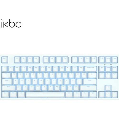 IKBC F87 TKL mechanical keyboard tenkeyless blue led cherry mx switch brown blue White led backlit gaming keyboard