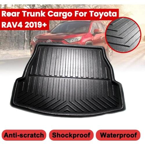 Car Rear Trunk Boot Liner Cargo Mat Luggage Tray For Toyota RAV4 2019+ Floor Carpet Mud Protector Replacement Car Accessories