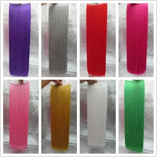10 yards/lot 100cm Wide Lace Fringe Trim Tassel Fringe Trimming For DIY Latin Dress Stage Clothes Accessories Lace Ribbon