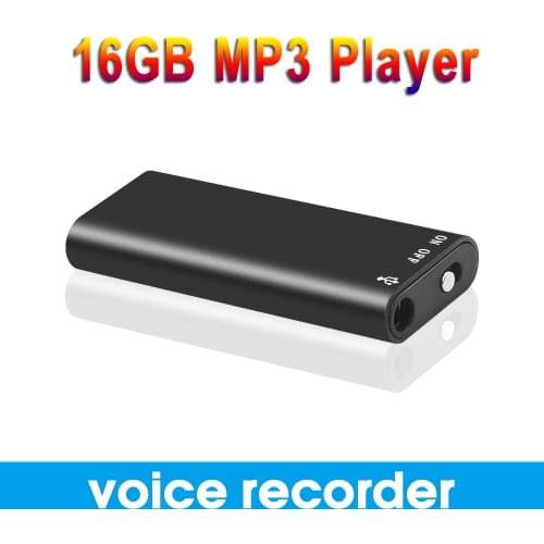 16GB Mini Recorder Digital Audio Voice Record Dictaphone Stereo MP3 Music Player 3 in 1 Memory Storage USB Flash Disk Drive New