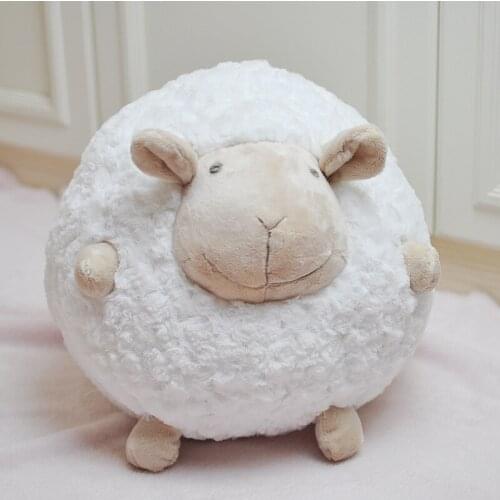 Cartoon Cute Animal Sheep Play Plush Stuffed Toy Floor Cushion Thicken Color Living Room Home Decorative Sitting Sofa Pillows