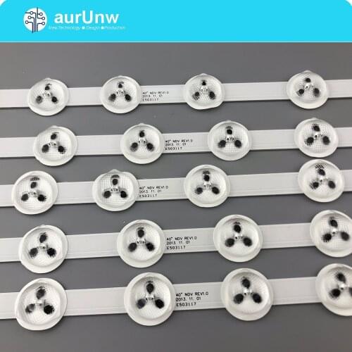 New LED backlight strip 40" 39" NDV REV1.0 ABC For TOSHIBA 40L3433DG VESTEL VES390UNDC-01 VES400UNDS-01 VES400UNDS-02
