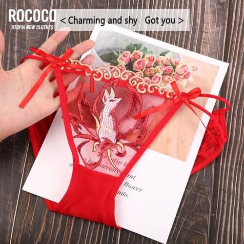 NEW Women Underwear sexy fox lace G-string Thong womens panties transparent briefs seamless panties lingerie women female pants