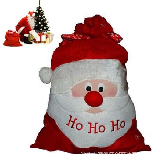 NEW Christmas Supplies Santa Claus Gift Bags 71*52cm High Quality Large Gift bags Childrens Gift Holders Free Shipping