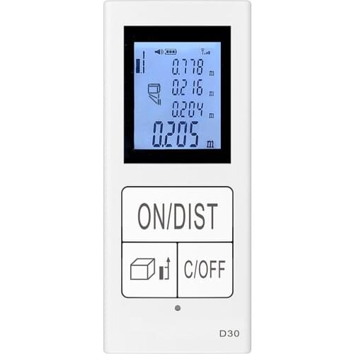 Mini Handheld Laser Distance Meter Digital USB Rechargeable Laser Rangefinder Portable Range Finder Diastimeter