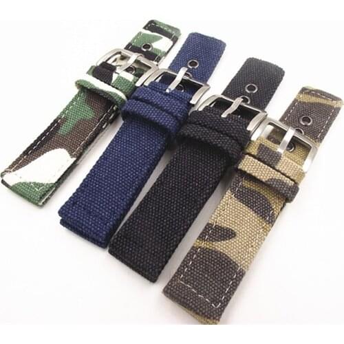 10PCS Fabric straps 18mm 20mm 22mm 24mm Fabric Watch band NATO strap short zulu strap watch strap