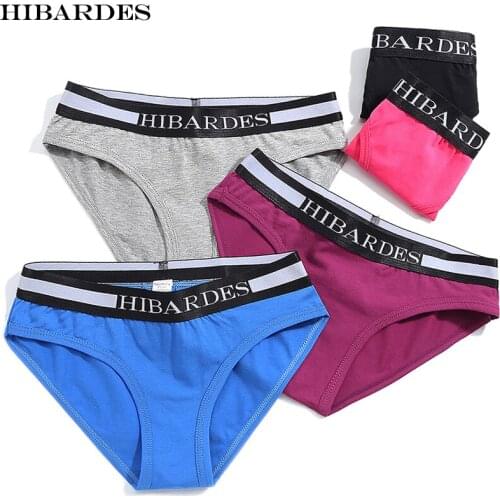 4 pcs Womens cotton Underwear briefs string Calcinhas thong sexy panties lingerie Women Bikinis G-String cuecas tanga size S-XL