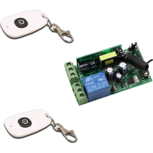 Smart Home 85V 110V 120V 220V 250V 1 CH RF Wireless Remote Control Switch 1* Receiver+2* Transmitter Household Electrical
