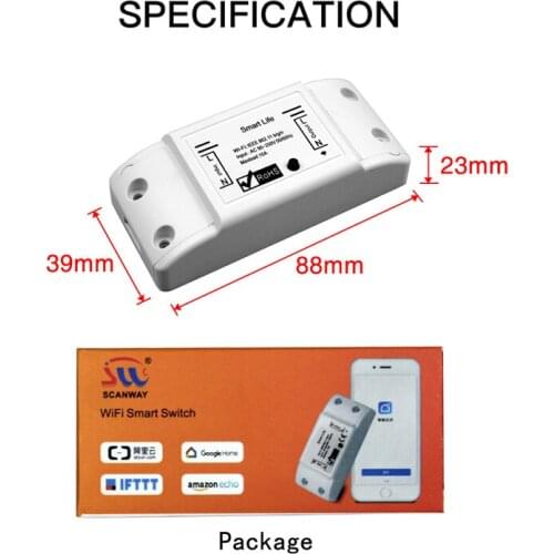 WiFi Smart Switch Voice Control Tuya Timer Alex Phone APP Control for Smart Home