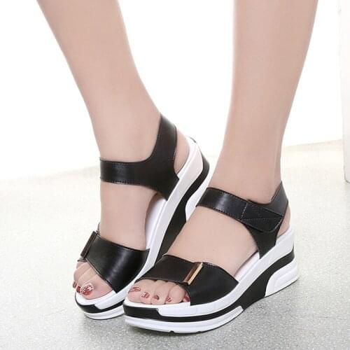 2021 Woman Shoes Summer Woman Sandals Woman Platform Wedges Sandals Summer Beach Footwear Lady High Heel Sandals Footwear