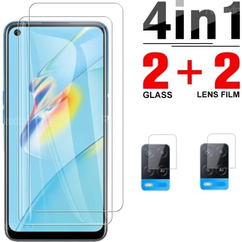 4 in 1 Camera Protector Glass 9H For Oppo A74 A54 A94 A74/F19 5G/4G a 94 74 54 Smaretphone Protective Safety Screen Clear Film