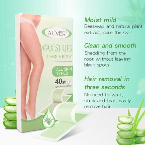 40PCS Removal Nonwoven Body Cloth Hair Remove Wax Paper Rolls High Quality Hair Removal Epilator Wax Strip Paper Useful Hot Sale