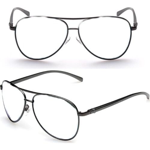 AL-MG Alloy Cool Men Pilot Oversized Reading Glasses +0.75 +1 +1.25 +1.5 +1.75 +2 +2.25 +2.5 +2.75 +3 +3.25 +3.5 +3.75 +4 To+6