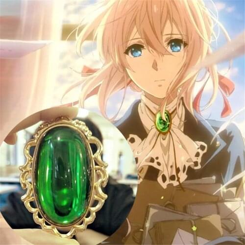 Anime Violet Evergarden Necklace Cosplay Vintage Pendant Accessories Woman Jewelry Fans Collection Props Gift