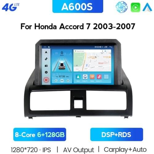 Car Multimedia Player Radio Navigation Player For Accord7 Accord 7 2004-2007 No Original CD Function Built-in Wireless Carplay