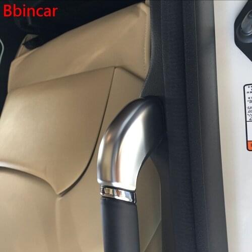 Bbincar ABS Chrome Rear Door Handrail Trim Interior Armrest Overlay Accessories 4PCS For Toyota Alphard Vellfire 2015 2016 2017
