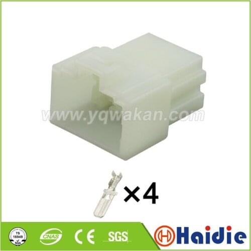 Free shipping 5sets 4pin auto plastic electric auto cable housing harness unsealed plug connector 6070-4621