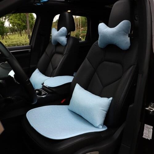 Flax Car Seat Cover Four Seasons Front Rear Linen Fabric Cushion Breathable Protector Mat Pad Auto accessories Universal Size