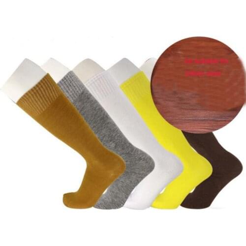 Pure cotton Buddhism Lay marital arts Buddhist shaolin lohan monks zen meditation socks coffee/yellow/gray