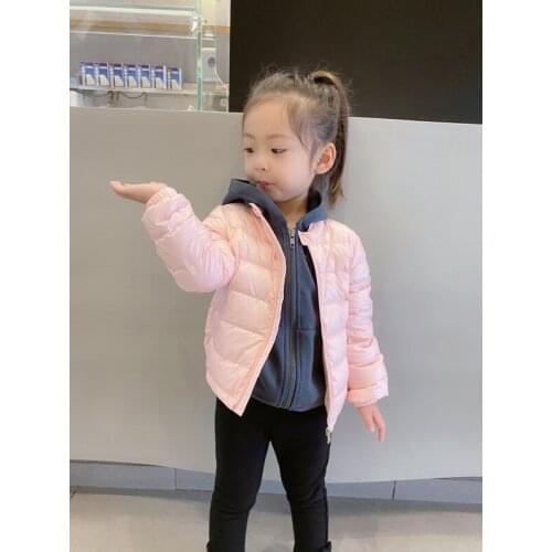 Pre-sale 9.25th 2021 Ship Autumn/Winter Baby Winter Jacket Thin Design Cute Black Pink Colour Infant Outerwear