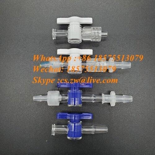 Luer Two-Way Valve Plastic Switch Luer Connector Scientific Research Laboratory Instrument Printer Printing Pagoda Cork Valve